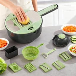 Râpe Multifonction 9en1 pour trancher les légumes – قطاعة خضر متعددة الإستعمالات 9