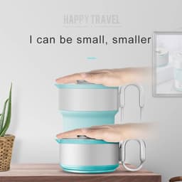 Bouilloire Électrique Pliable en Silicone Alimentaire avec Gobelet Pliable – غلاية مياه قابلة للطي ومحمولة 3